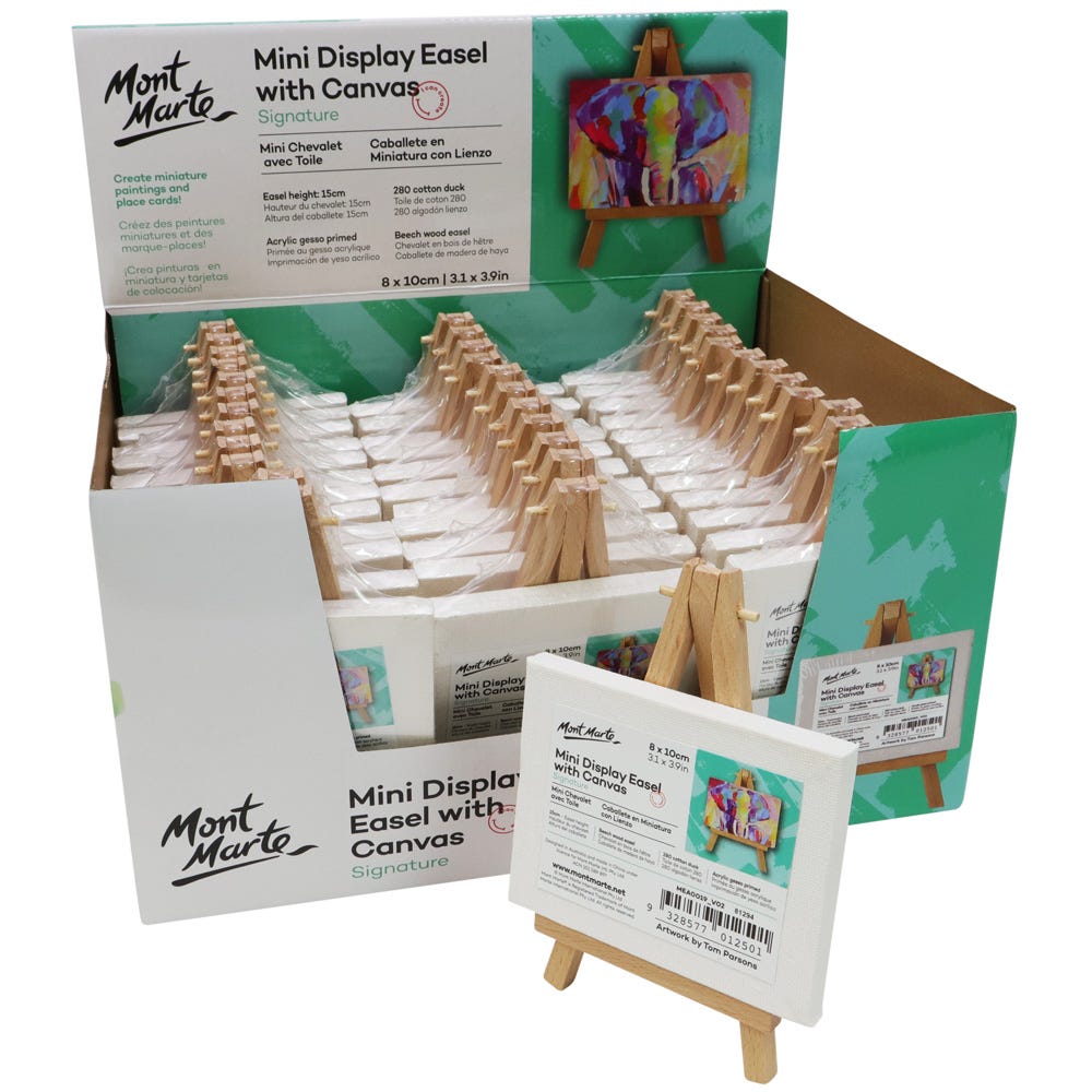 Mini Display Easel with Canvas Signature 8 x 10cm (3.1 x 3.9in)