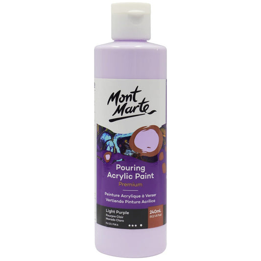 Pouring Acrylic Paint Premium 240ml (8.12 US fl.oz) - Light Purple