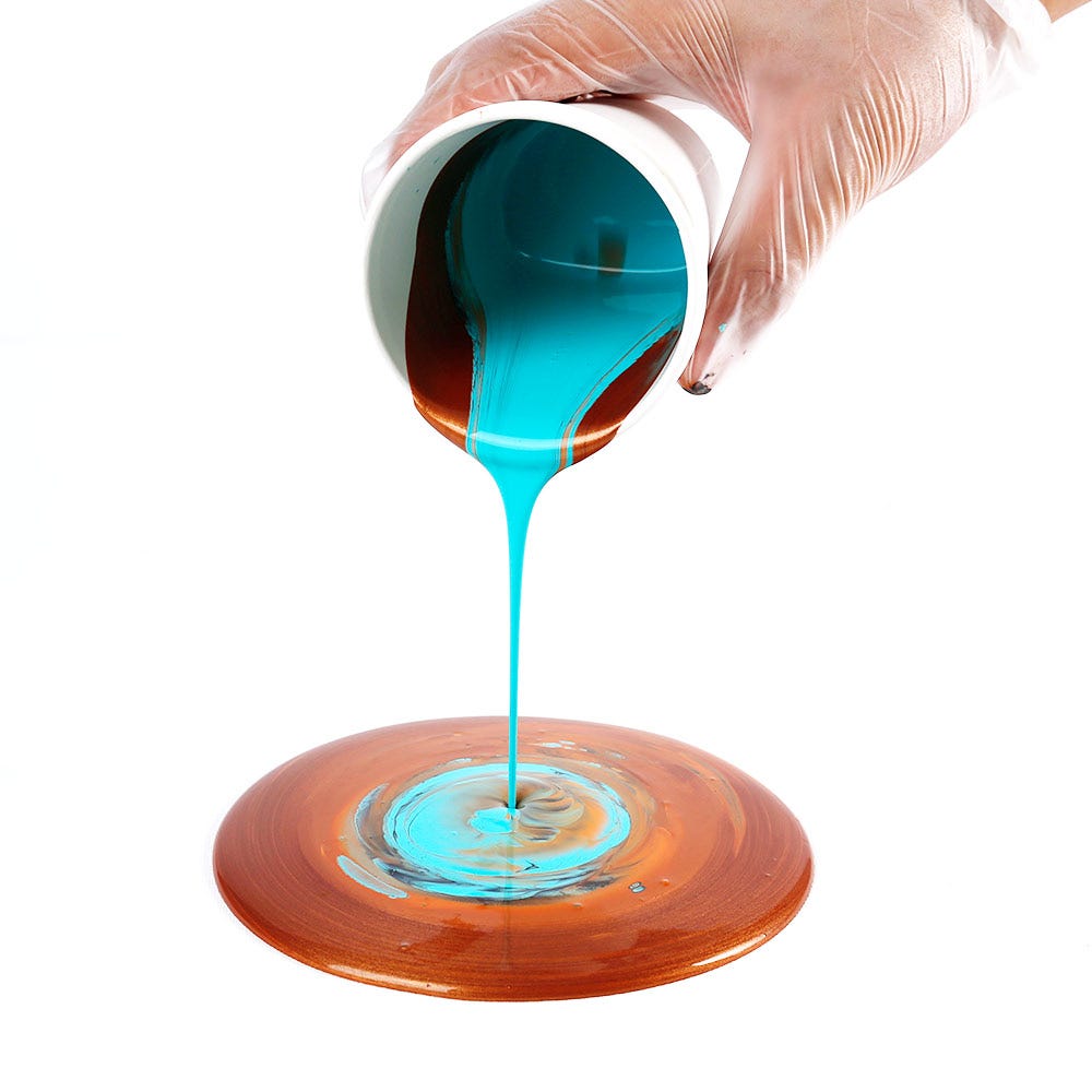 مجموعة طلاء أكريليك فاخرة مكونة من 4 قطع × 60 مل (2 أونصة سائلة أمريكية) - سيمفوني