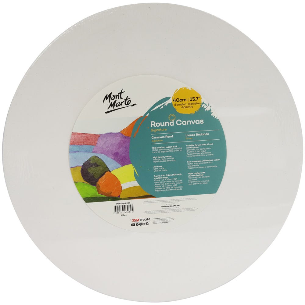 Round Canvas Signature 40cm (15.7in)