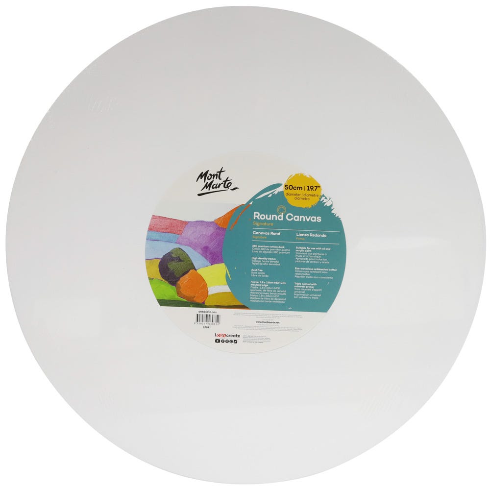 Round Canvas Signature 50cm (19.7in)