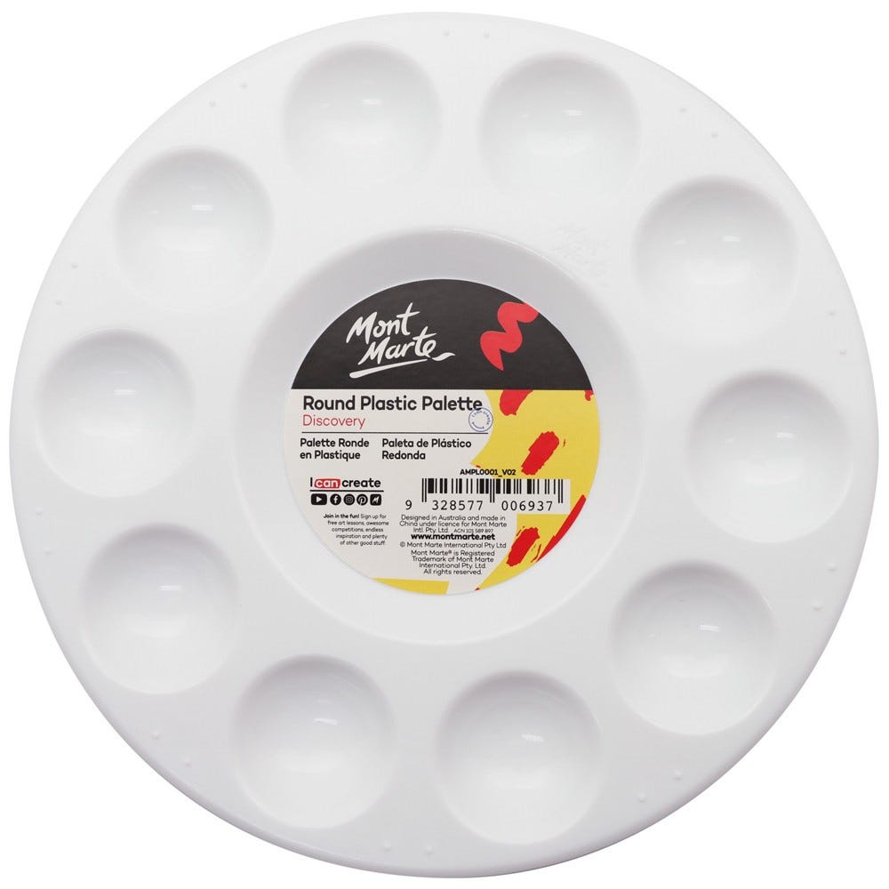 Round Plastic Palette Discovery 17cm (6.7in)