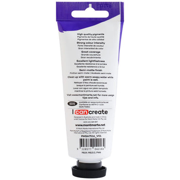 Satin Acrylic Paint Premium 75ml (2.5 US fl.oz) Tube - Cobalt Blue