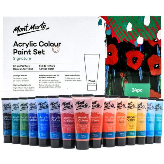 Acrylic Colour Paint Set Signature 24pc x 75ml (2.5 US fl.oz)