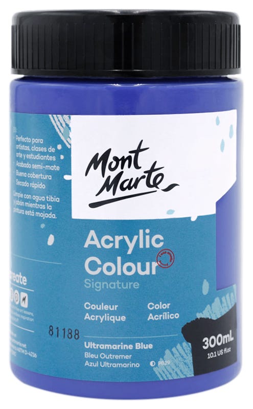 Acrylic Colour Paint Signature 300ml (10.1 US fl.oz) - Ultramarine Blue