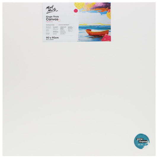 Single Thick Canvas Signature 90 x 90cm (35.4 x 35.4in)