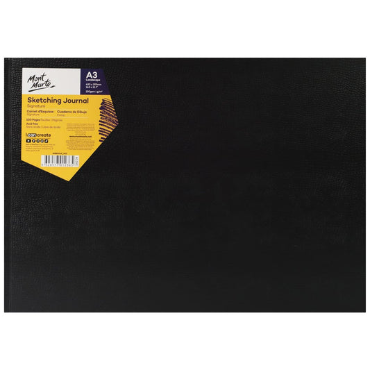 Sketching Journal Croc Finish Signature 150gsm A3 Landscape 100 Page