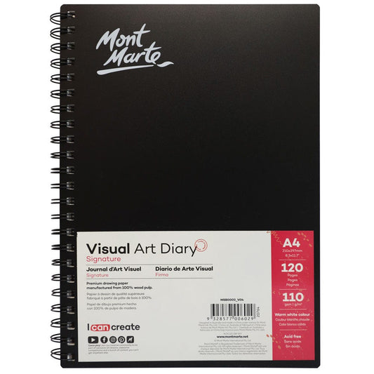 Visual Art Diary Signature 110gsm A4 120 Page