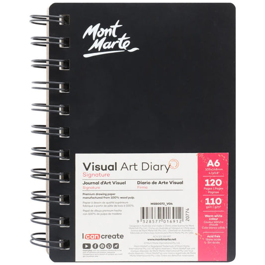 Visual Art Diary Signature A6 120page 110gsm