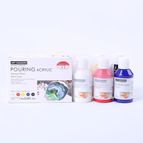 Pouring Acrylic Paint 6 Basic Colors Collection (100ml)