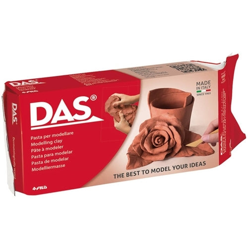 DAS Air Dry Modeling Clay Brown Terracotta 1 Kg