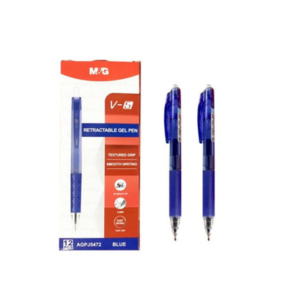 M&G V5 0.5Mm Retractable Gel Pen - Blue