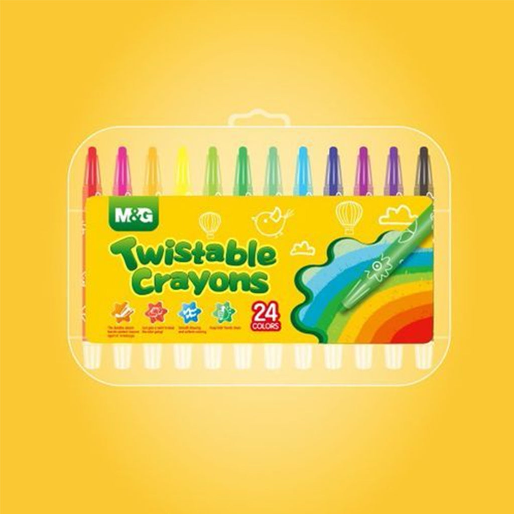 M&G Twistable Crayon with PP Box Package 24 Colors