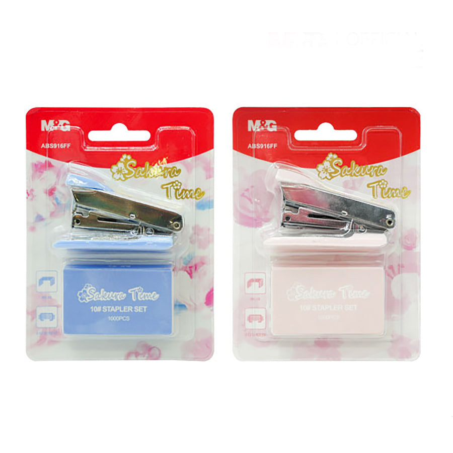M&G Sakura Time Stapler Set  No 10