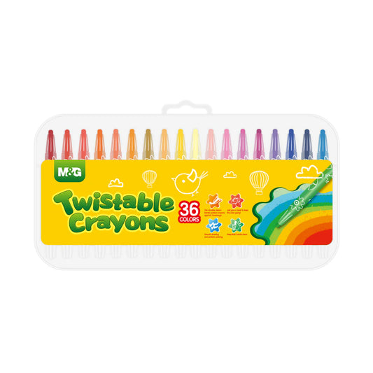 M&G Twistable Crayon with PP Box Package 36 Colors