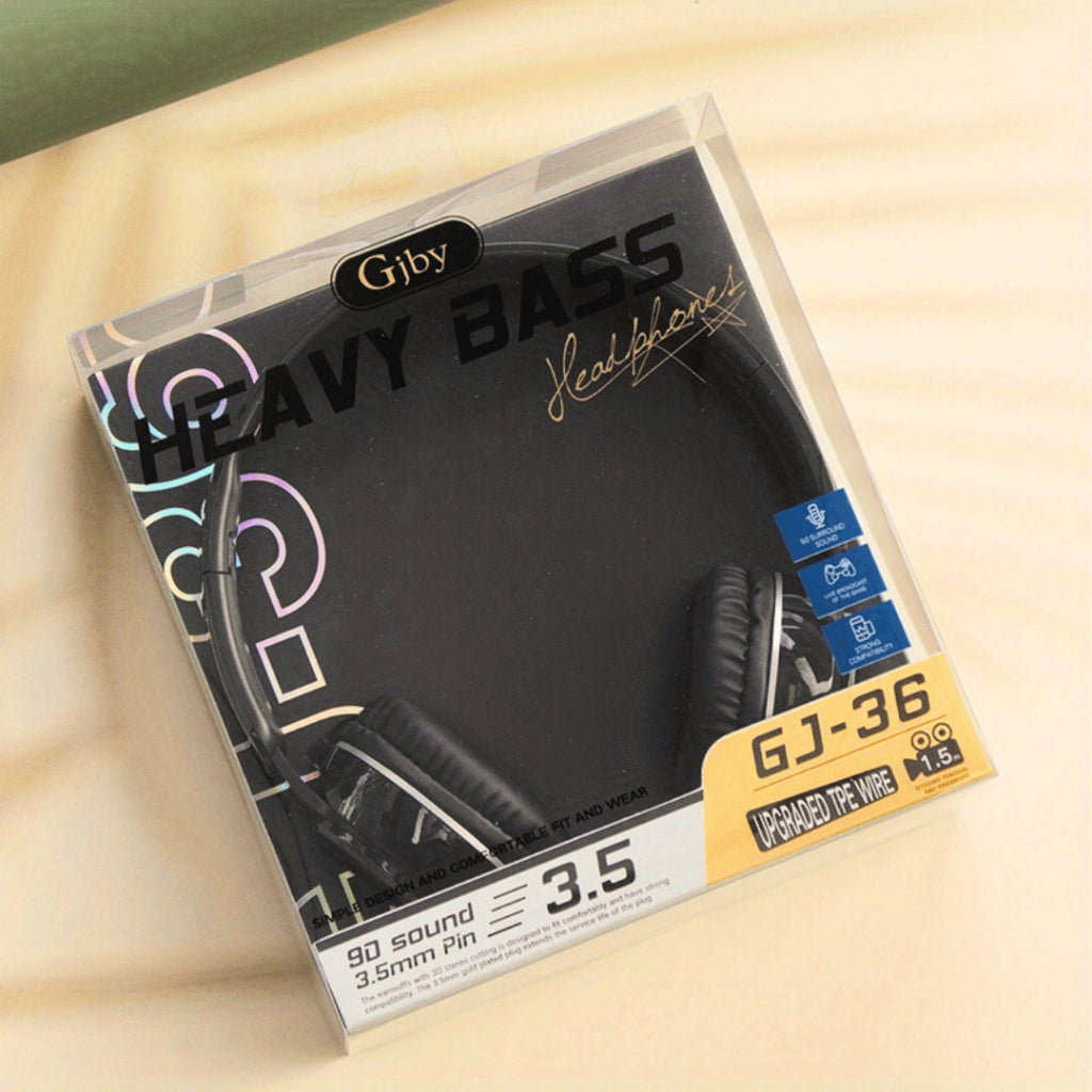 Gjby Wired Headphone GJ-36-BLACK