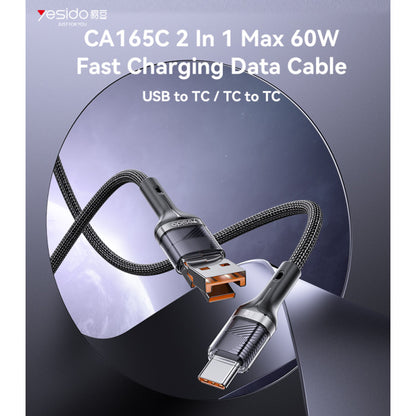 Yesido USB Type-C To Type-C 60W Data Cable - CA165C