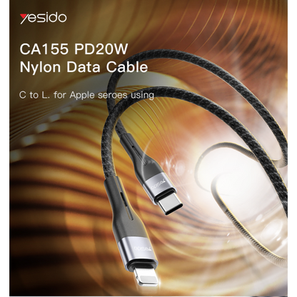 كابل بيانات من Type-C إلى Lightning بقوة 20 وات من Yesido - CA155