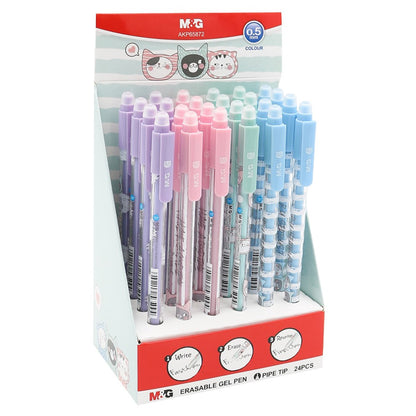 M&G Erasable Gel 0.5mm Tip Pen - Crystal Blue