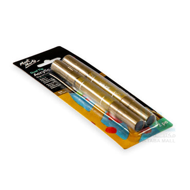 Mont Marte Dual Tip Acrylic Paint Pens Signature Gold 2pc