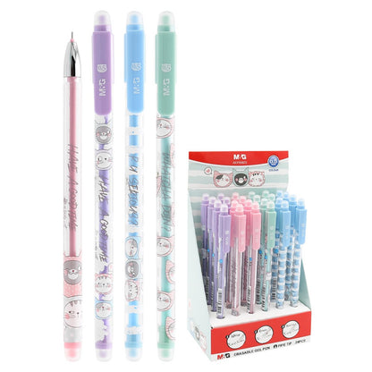 M&G Erasable Gel 0.5mm Tip Pen - Crystal Blue
