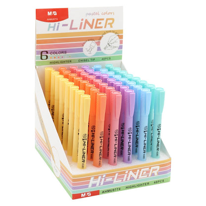 M&G Hi-Liner Highlight Pen - 4 Pastel Colors Set