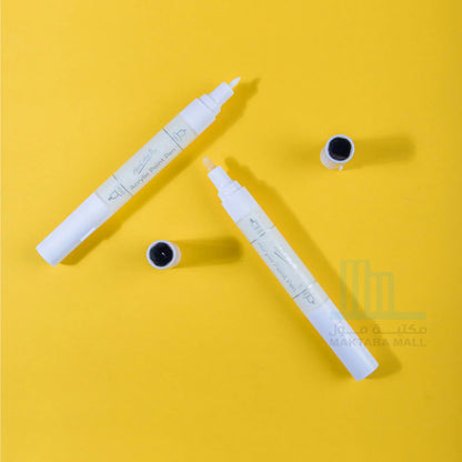 Mont Marte Dual Tip Acrylic Paint Pens Signature White 2pc
