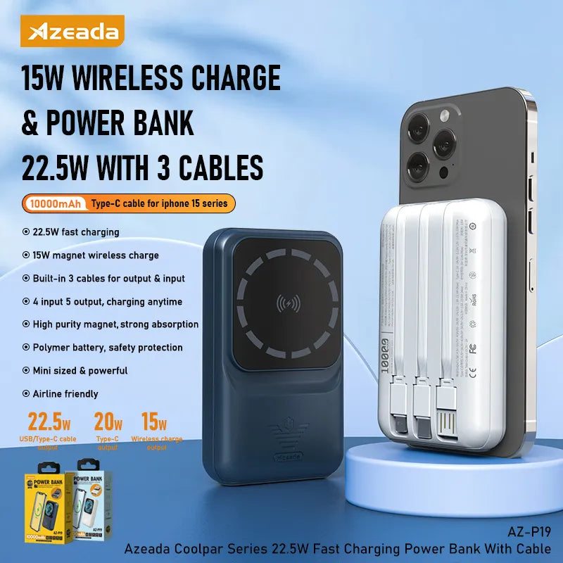 Azeada PowerBank Wireless AZ-P19