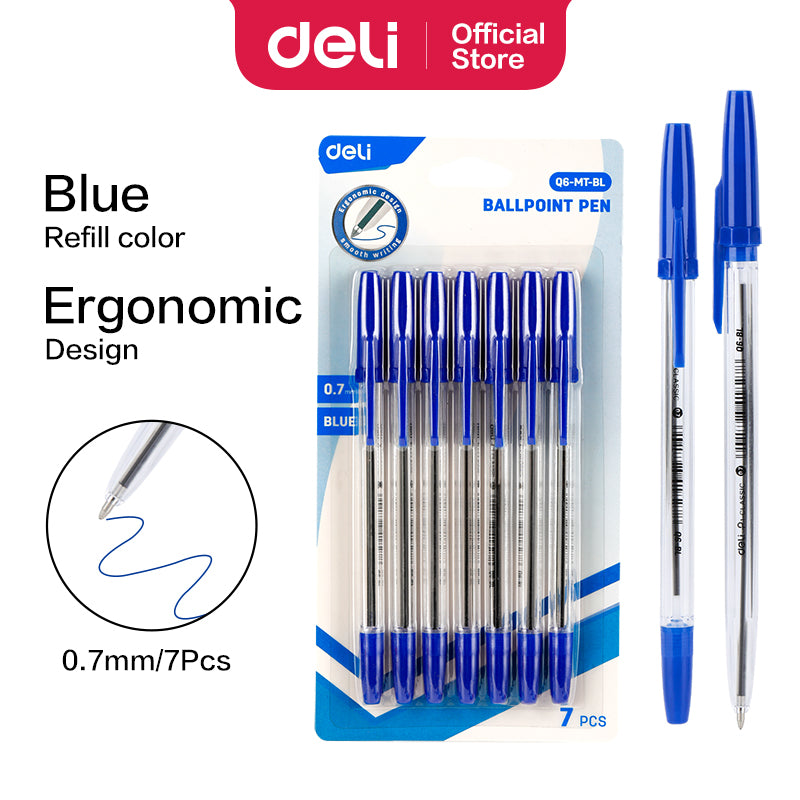 Daily Blue Ballpoint Pen 0.7  - Deli