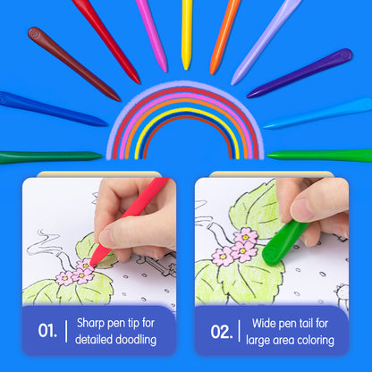 Plastic Crayon Triangular Barrel C222-12