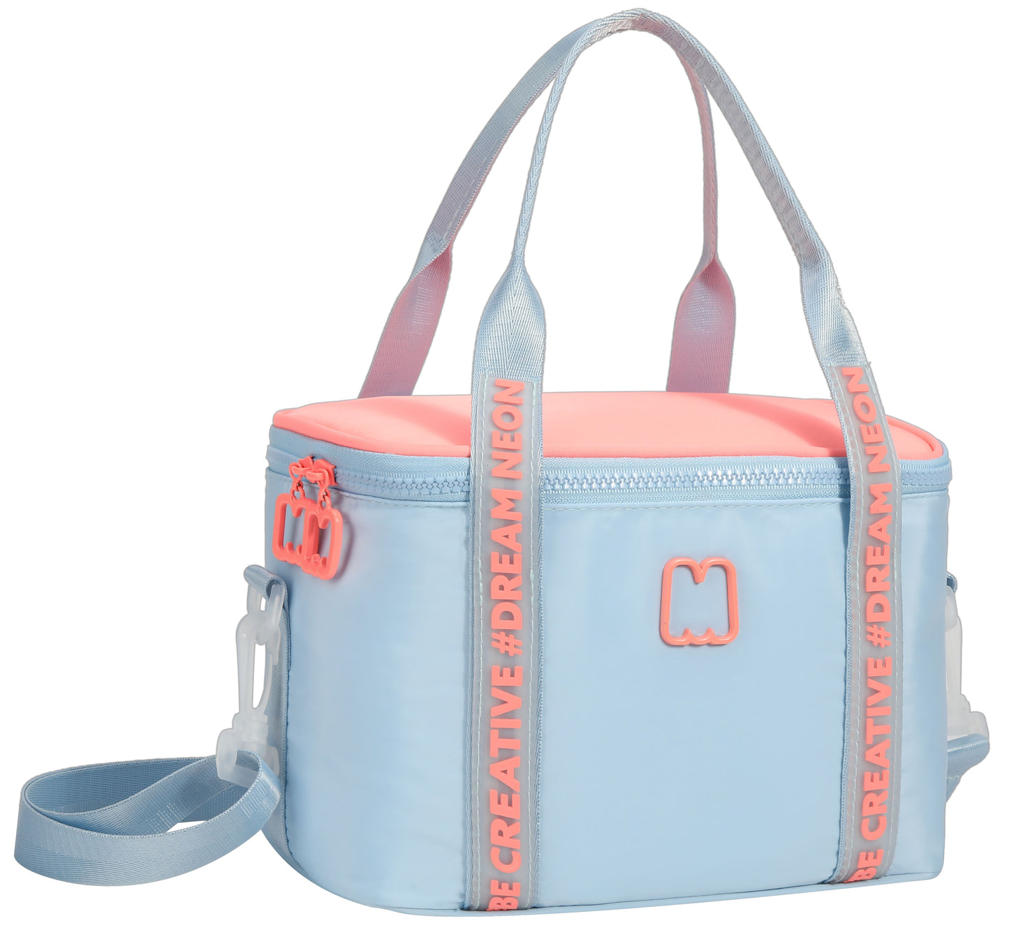 Neon  Blue  Lunch Bag