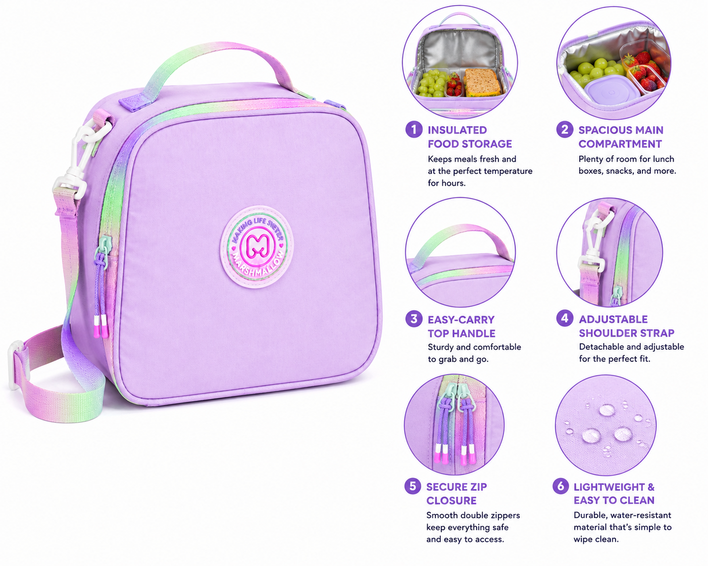 Lunch Bag Marshmallow FAIRYTALE 66067
