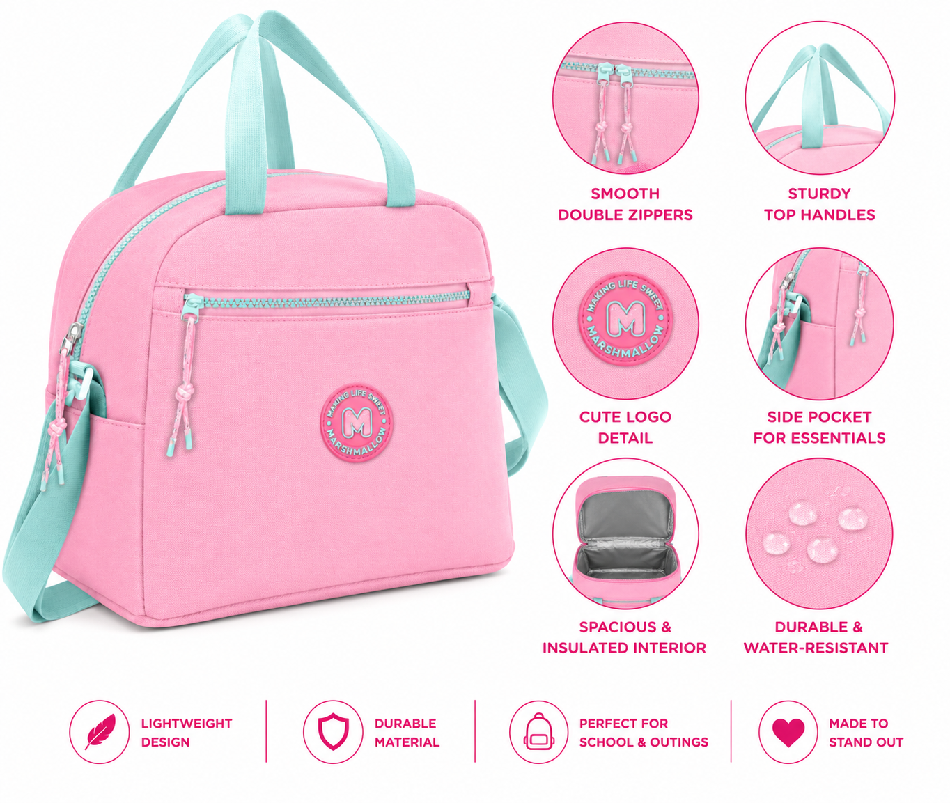 Lunch Bag Marshmallow SWEET GLOW 66082