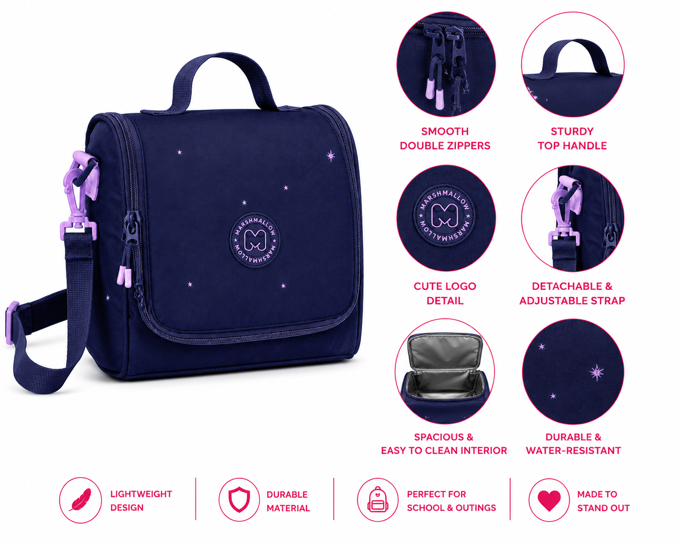 Lunch Bag Marshmallow STARGAZING 66112