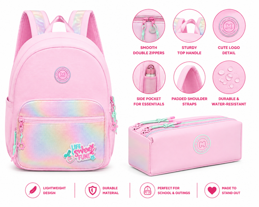 Backpack W/P Marshmallow GRACE PINK 66121