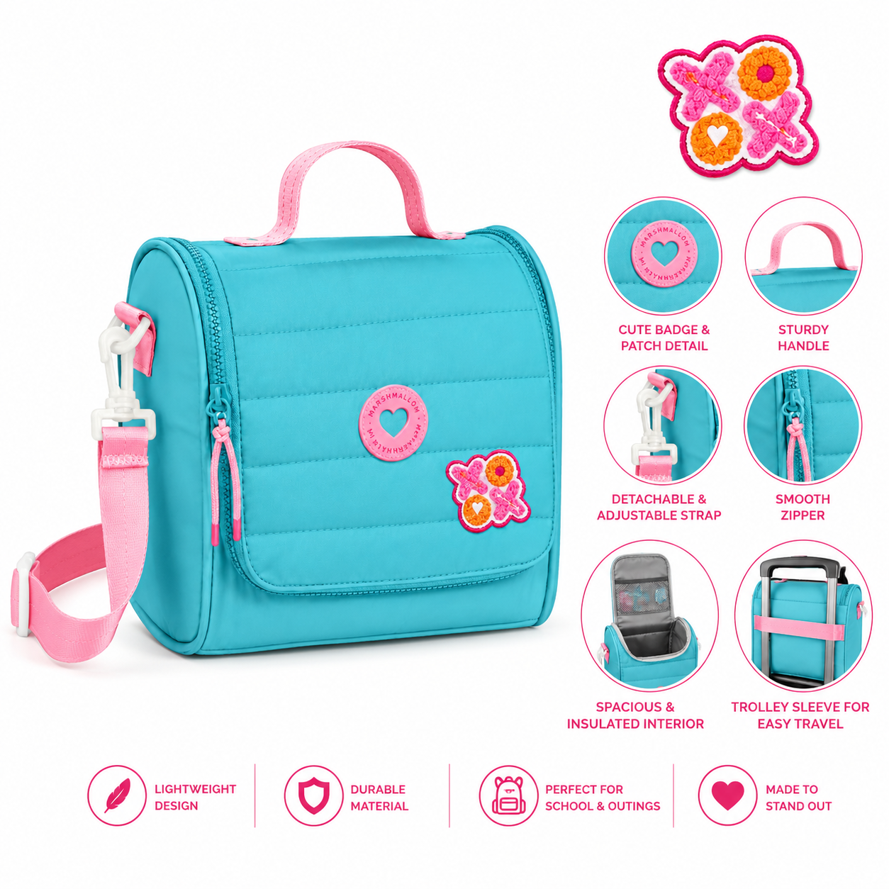 Lunch Bag Marshmallow PILLOW BLUE 66219