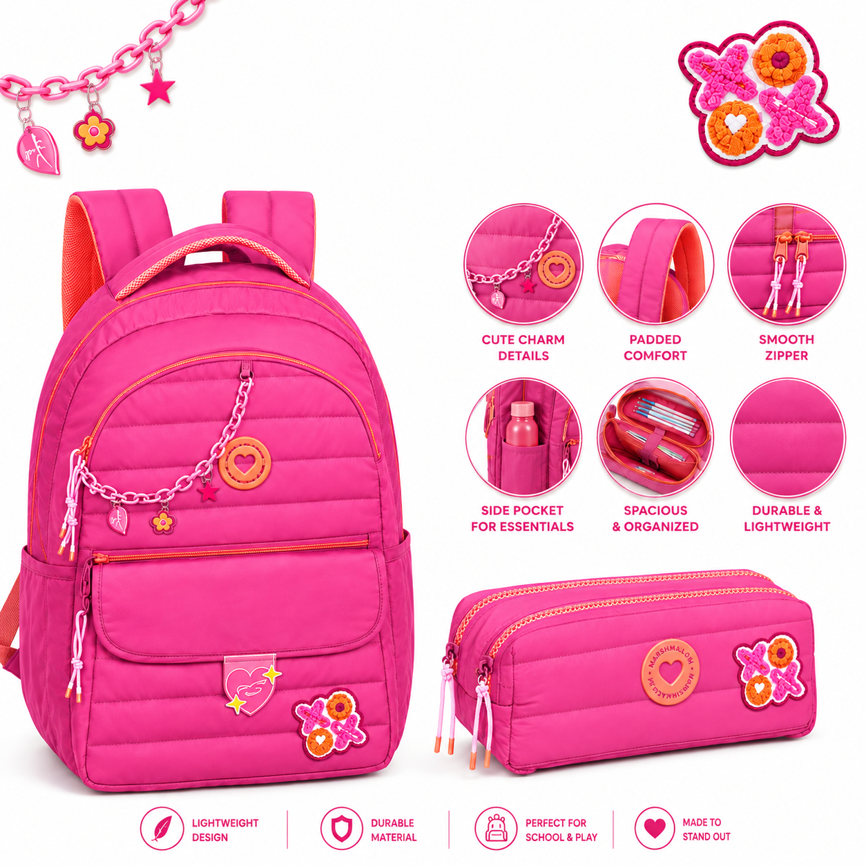 Backpack W/P Marshmallow PILLOW PINK 66220