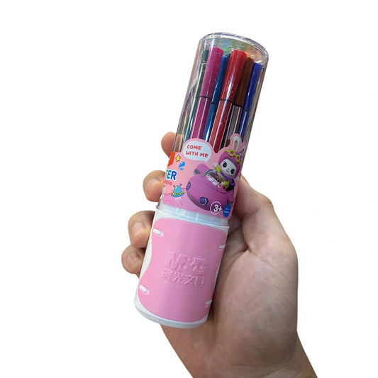 M&G Hex Shape Watercolor Pen - 12 Colors