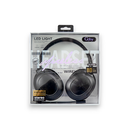 GJBY Wireless Rechargeable Premium Headphone CA-039 - BLACK
