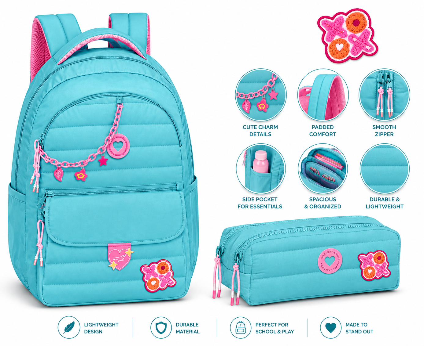 Backpack W/P Marshmallow PILLOW BLUE 66217
