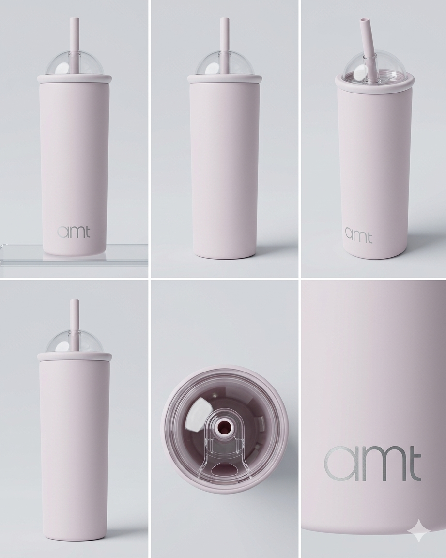 AMT Water Bottle PINK 550ML