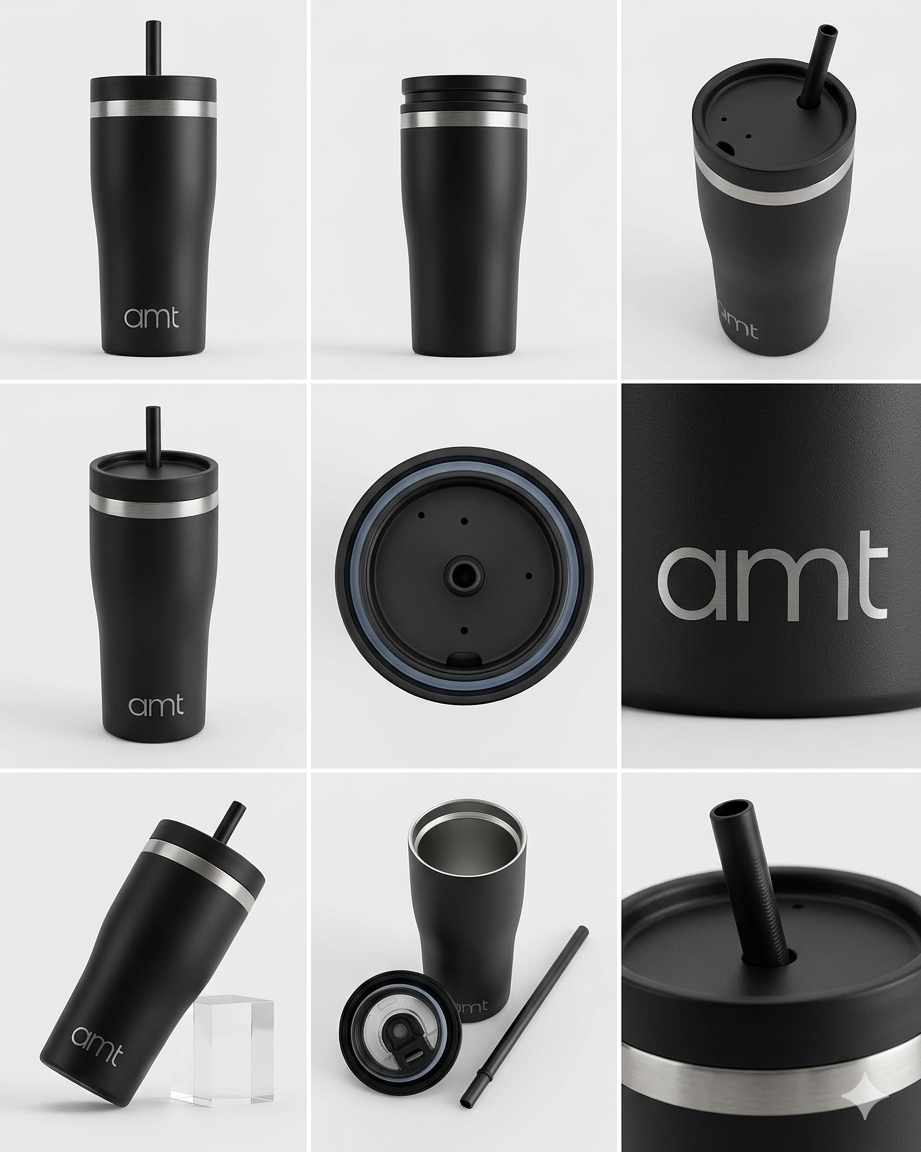 AMT Water Bottle BLACK 580ML