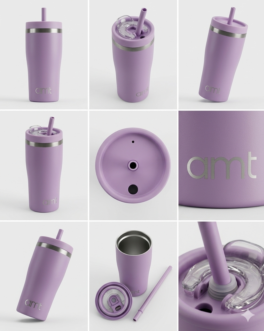 AMT Water Bottle PURPLE 580ML