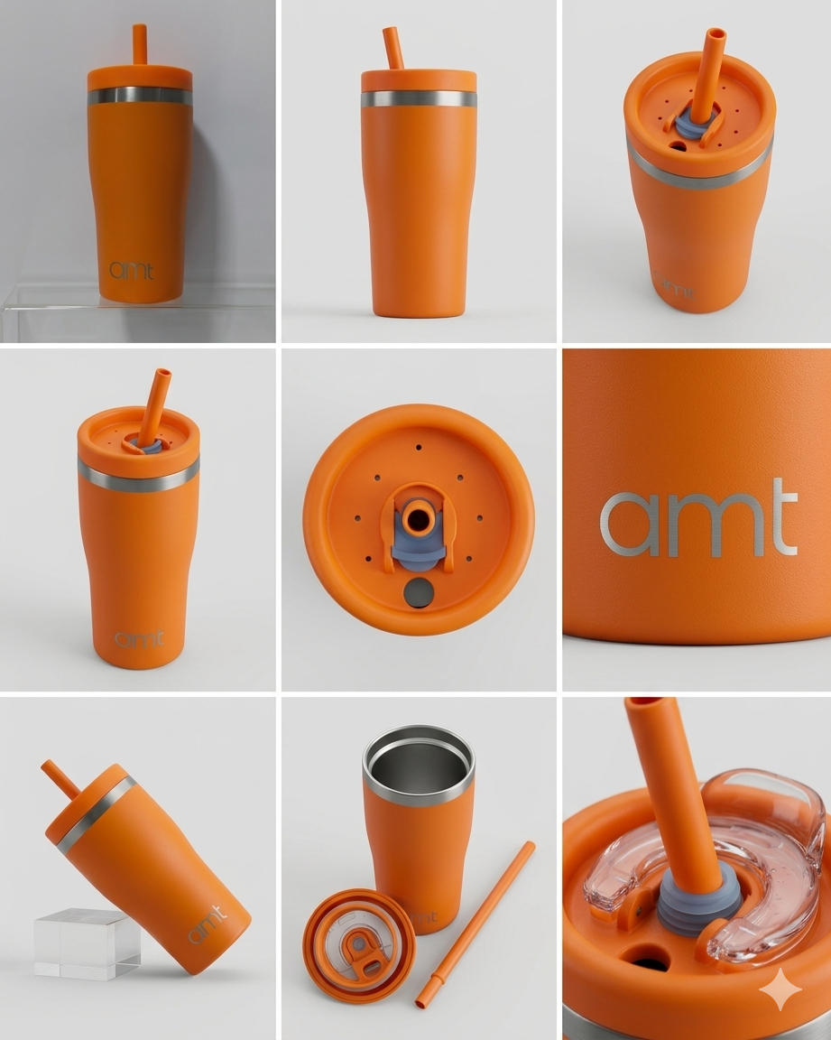 AMT Water Bottle ORANGE  580ML