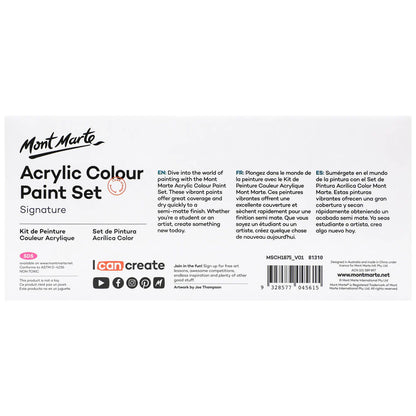 مجموعة ألوان أكريليك 18 قطعة × 75 مل