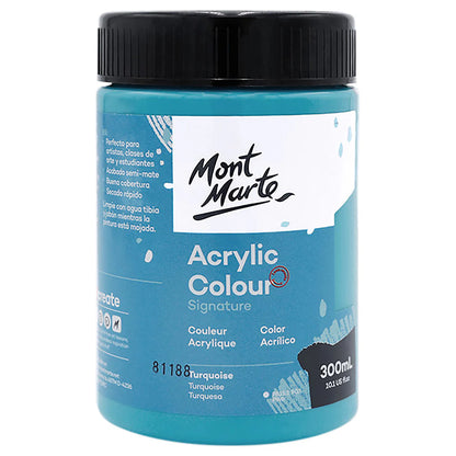 Acrylic Colour Paint Signature 300ml (10.1 US fl.oz) - Turquoise