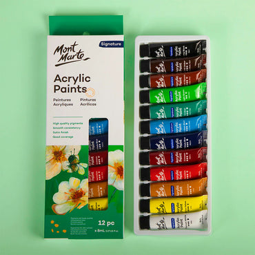 MM Acrylic Paint Set 12pc x 8ml