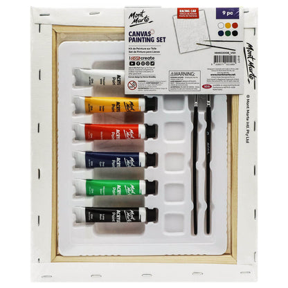 Kids Paint Me Set 9pc - Racing Cars