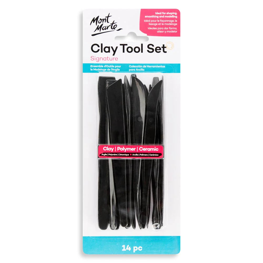 Mont Marte Plastic Clay Tool Set 14pc