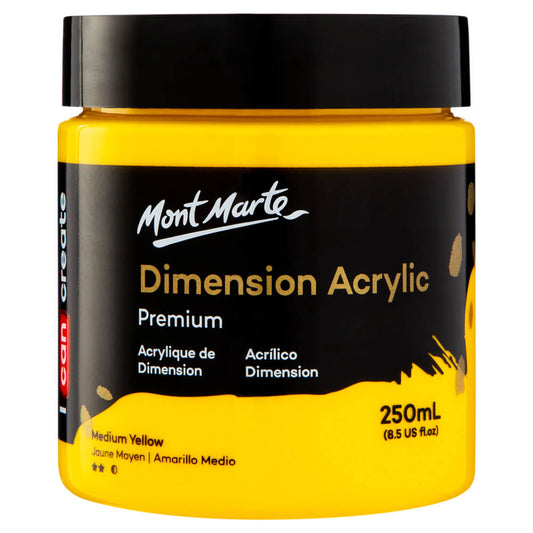 Dimension Acrylic Premium 250ml (8.5 US fl.oz) - Medium Yellow